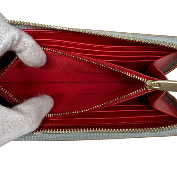 Christian Louboutin Panettone Lockstud Zip Around Wallet Card Coin Multicolor - Picture 9 of 11